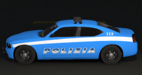 More information about "Macchina Polizia Italiana and Siren"