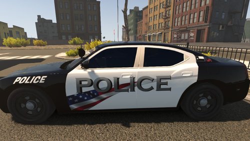 Police cars with flag - Police - FLMODS