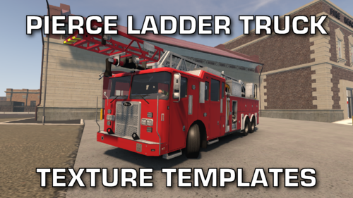 More information about "Pierce Ladder Truck Texture Template - 24 Colors - Blank Vanilla"