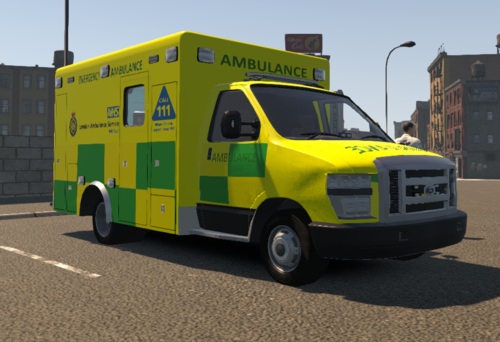 LAS Ford Ambulance & Tanker British Texture - EMS - FLMODS