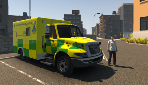 LAS Ford Ambulance & Tanker British Texture - EMS - FLMODS