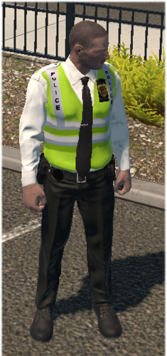 Officer with police tact vest and custom traffic vest . - Police - FLMODS