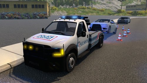 Tow truck Police municipale française - Police - FLMODS