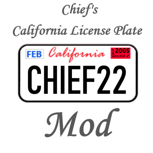 More information about "California License Plate Design Mod for Flashing Lights"